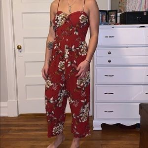 Flowered romper
